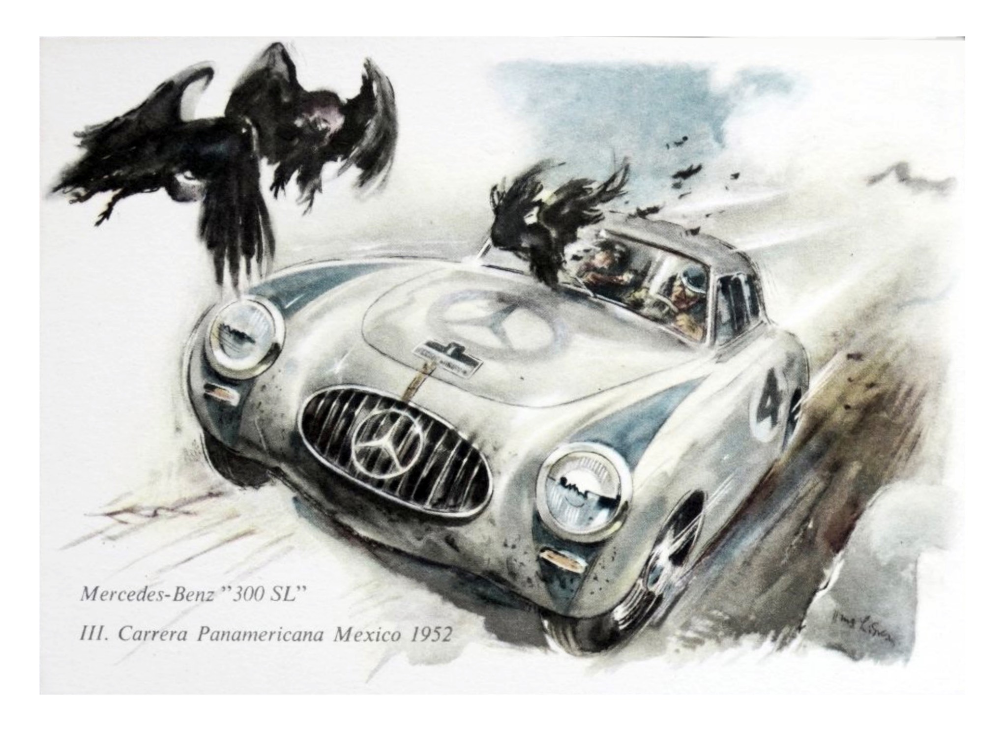 Mercedes 300 SL, Carrera Panamericana 1952 (Hans Liska).jpg