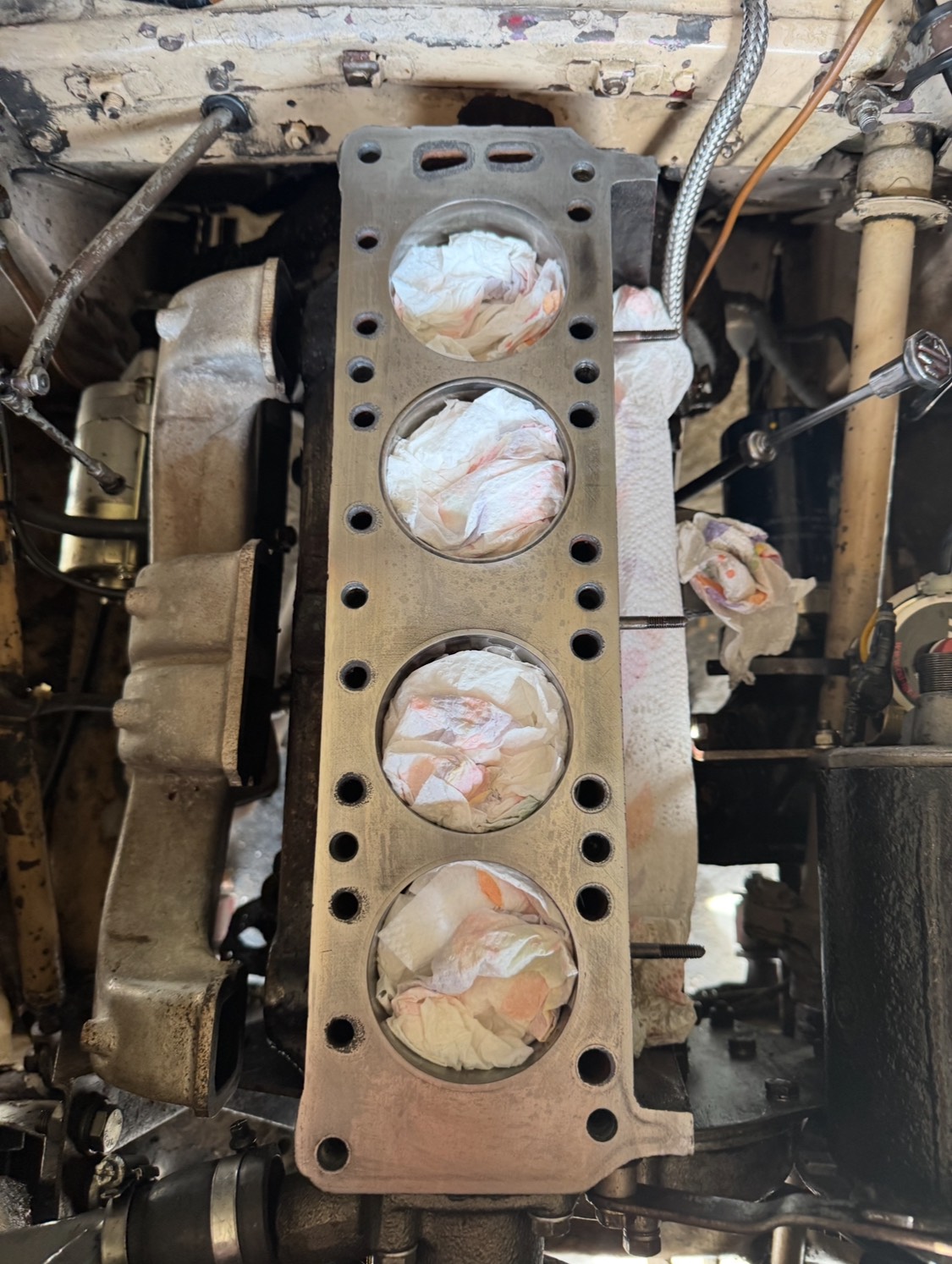 surface du bloc avant remontage